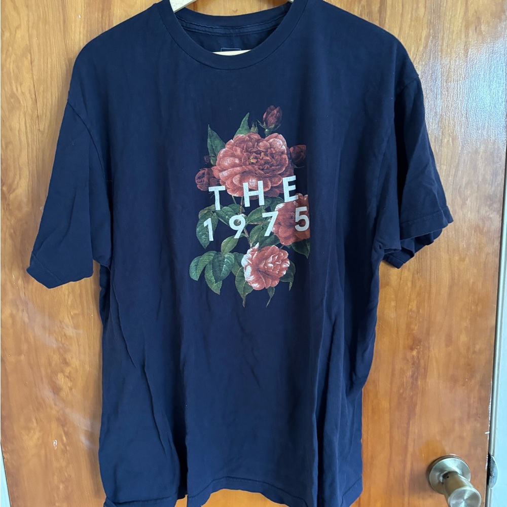 The 1975 Navy Graphic T-Shirt
